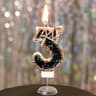 Luxury Rhinestone Crown Number Birthday Candle Cake Topper 8