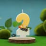 Construction Excavator Number Birthday Candle Cake Topper 7