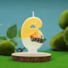 Construction Excavator Number Birthday Candle Cake Topper 11