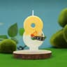 Construction Excavator Number Birthday Candle Cake Topper 13