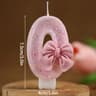 Pink Glitter 3D Number Birthday Candle Cake Topper 1