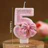 Pink Glitter 3D Number Birthday Candle Cake Topper 6