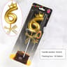 Rose Gold Crown Bow Number Birthday Candle 0 To 9 22