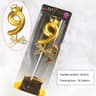 Rose Gold Crown Bow Number Birthday Candle 0 To 9 25