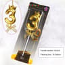 Rose Gold Crown Bow Number Birthday Candle 0 To 9 19