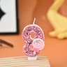 Pink Lollipop Number Birthday Candle Cake Topper 13