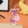 Pink Lollipop Number Birthday Candle Cake Topper 7