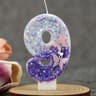Pink Butterfly Number Birthday Candle Cake Topper 13