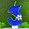 Football Number Birthday Candle Cake Topper 5