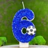 Football Number Birthday Candle Cake Topper 8
