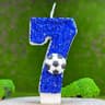 Football Number Birthday Candle Cake Topper 9