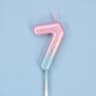 Gradient Glitter Number Birthday Candle Cake Topper 23