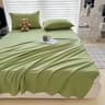 Soft Solid Color Flat Bedsheet For Single Double Queen And King Beds 11