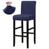 Stretch Jacquard Short Back Bar Chair Cover 17