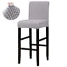 Stretch Jacquard Short Back Bar Chair Cover 16