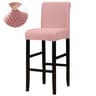 Stretch Jacquard Short Back Bar Chair Cover 22