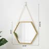Hexagon Decorative Hanging Wall Makeup Mirror 7