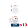 Round LED Ceiling Downlight White Indoor Lamp 6