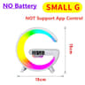 RGB Night Light Wireless Speaker Alarm Clock Charger 6