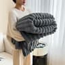 Soft Plush Carved Thick Warm Winter Throw Blanket 15