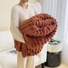 Soft Plush Carved Thick Warm Winter Throw Blanket 7