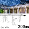 Waterproof LED Icicle String Lights With 8 Lighting Modes 12