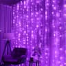 LED Fairy Curtain String Lights With Remote 12