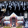 LED Icicle Curtain Lights For Outdoor Holiday Decor 9