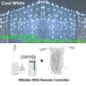 LED Icicle Curtain String Lights With Remote 10