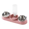 3 In 1 Triple Cat Food And Water Bowl With 15 Degree Tilt 9