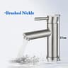 Matte Black Bathroom Basin Mixer Faucet With Hot And Cold Water 9