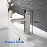 Matte Black Bathroom Basin Mixer Faucet With Hot And Cold Water 8