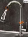 Single Hole Kitchen Mixer Faucet With Pull Out Sprayer In Chrome Or Black 6
