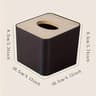 Nordic Style Plastic Tissue Box With Wooden Cover For Home And Restaurant 4