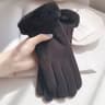 Winter Luxe Suede Touchscreen Driving  Outdoor Gloves  Plush Warm Womens Winter Gloves 2