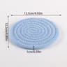 SilkWeave Round Cotton Cup Mat  12 Cm Stylish Tabletop Coaster  HeatProtection Pot Holder 13