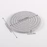 SilkWeave Round Cotton Cup Mat  12 Cm Stylish Tabletop Coaster  HeatProtection Pot Holder 6