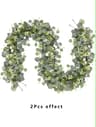 Evergreen Eucalyptus  Rose Garland  59 Ft Faux Floral Vine For Home Wedding  Party Decor 11