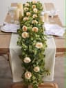 Evergreen Eucalyptus  Rose Garland  59 Ft Faux Floral Vine For Home Wedding  Party Decor 7