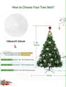 White Plush Christmas Tree Skirt Soft Fluffy Tree Base Cover For Cozy Holiday Decor 8