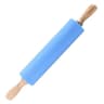SiliconeCoated NonStick Rolling Pin With Wooden Handles  Easy Dough Roller  Pastry Tool 9