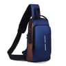 CompactSecure Mens AntiTheft Chest Bag  Durable Oxford Crossbody Sling For Travel  Motorcycle Use 9