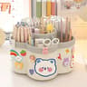 360 Rotating Desk Organizer  Smart Desk Storage Caddy For Effortless Office And Dorm Organization 7