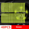 Reflective Car Wheel Hub  Door Edge Safety Warning Tape Strips 2