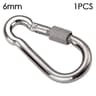 Stainless Steel Quick Link Screw Lock Carabiner M4M12  Spring Snap Hook For Camping Travel  Rigging 8
