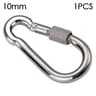 Stainless Steel Quick Link Screw Lock Carabiner M4M12  Spring Snap Hook For Camping Travel  Rigging 12