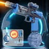 Electric Water Gun With LED Light  Rechargeable Automatic Water Blaster HighPressure Continuous Spr 7