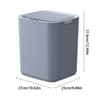 ONEKA 22L Touchless Smart Trash Can  Automatic Motion Sensor Kitchen  Office Trash Bin 7