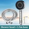High Pressure Filtered Shower Head With 4 Spray Modes  AntiLeak WaterSeal Boost System 15