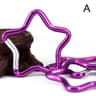 StarLock Aluminum Alloy Star Shaped Carabiner Clip For Backpack Keys  Outdoor Gear 6